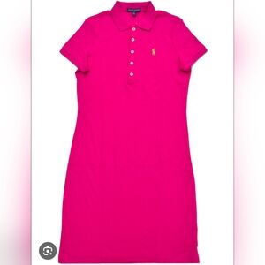 Ralph Lauren Classic Pink Polo Shirt Dress | Size Small